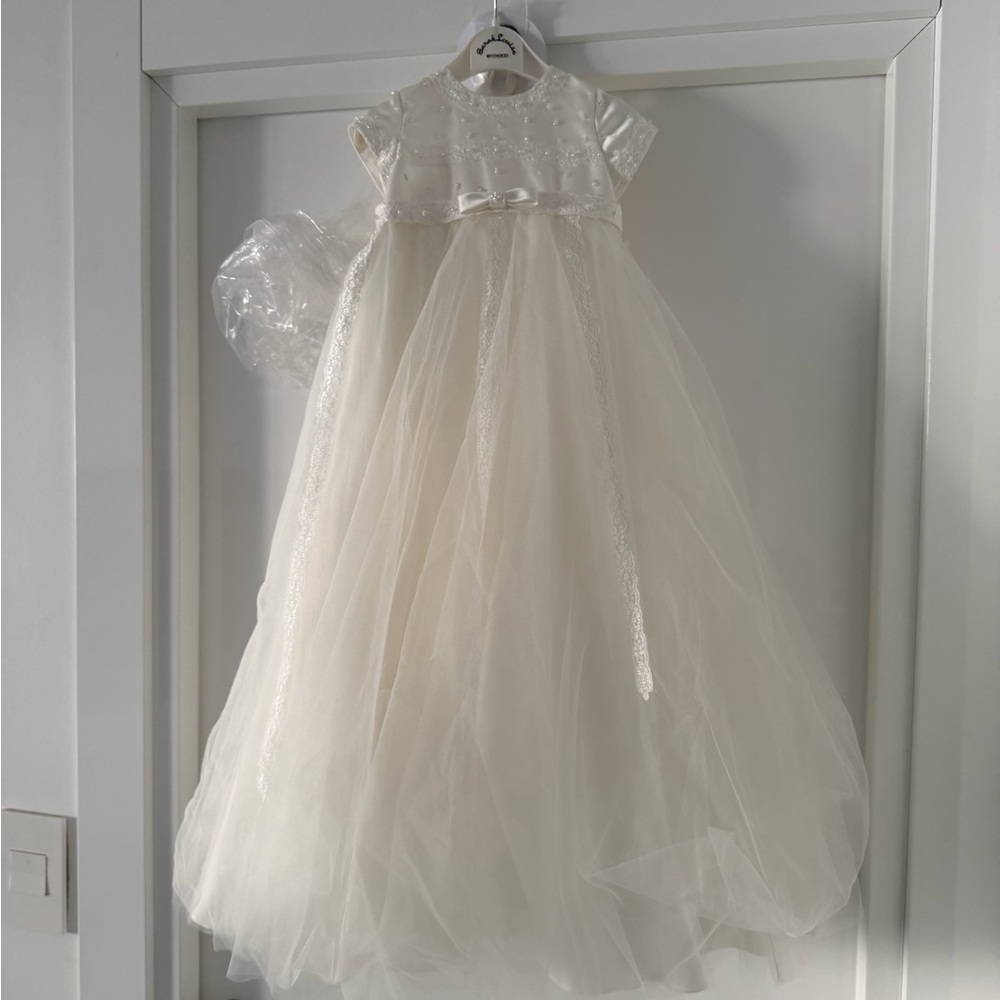 Elegant Cream Kids Formal Dress